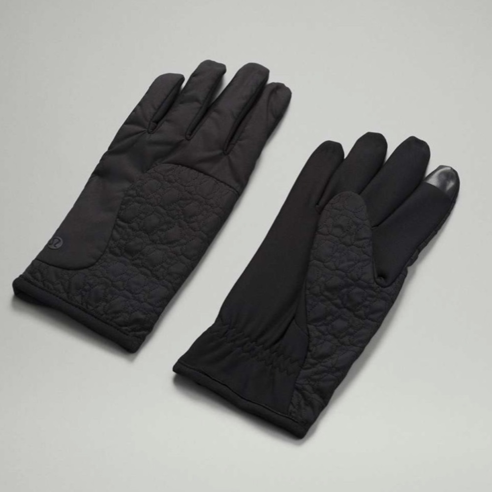 Lululemon Insulated Quilted Gloves - Black XS/S